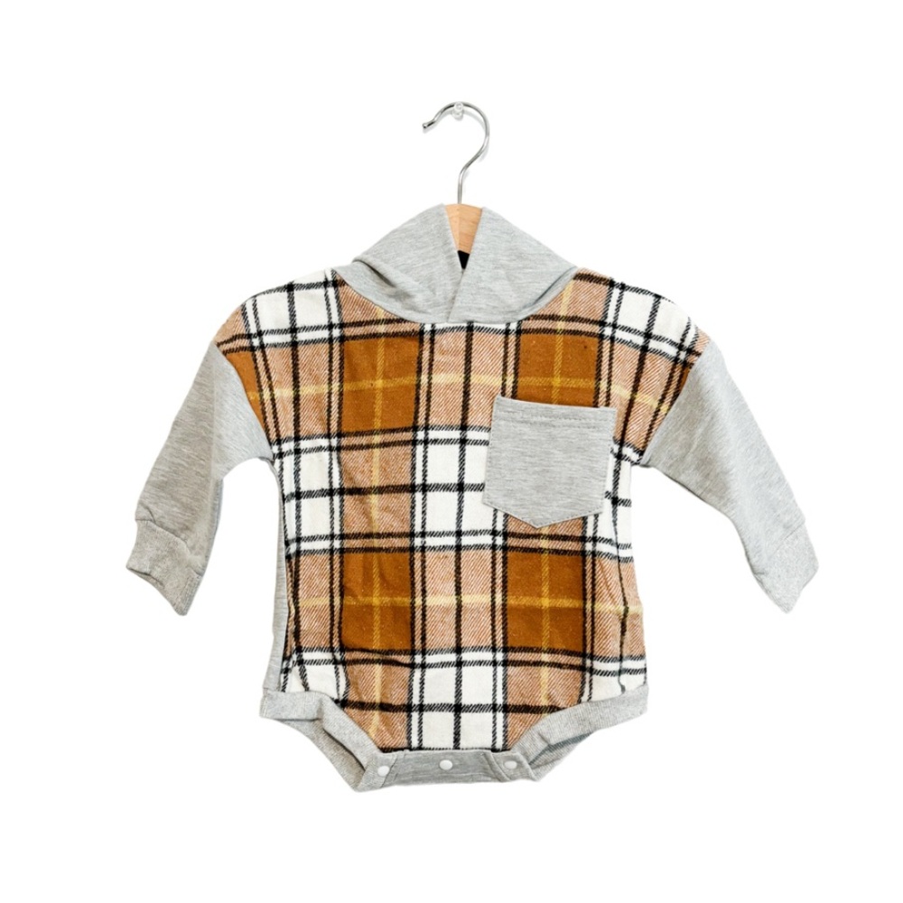 Boy's Hooded Bodysuit NWT